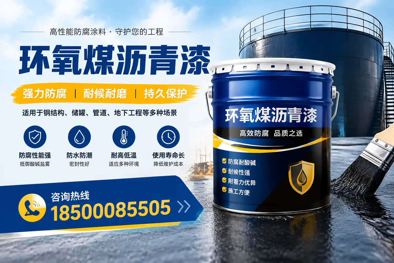 环氧煤沥青漆在工业中的应用,珠海企业的选择